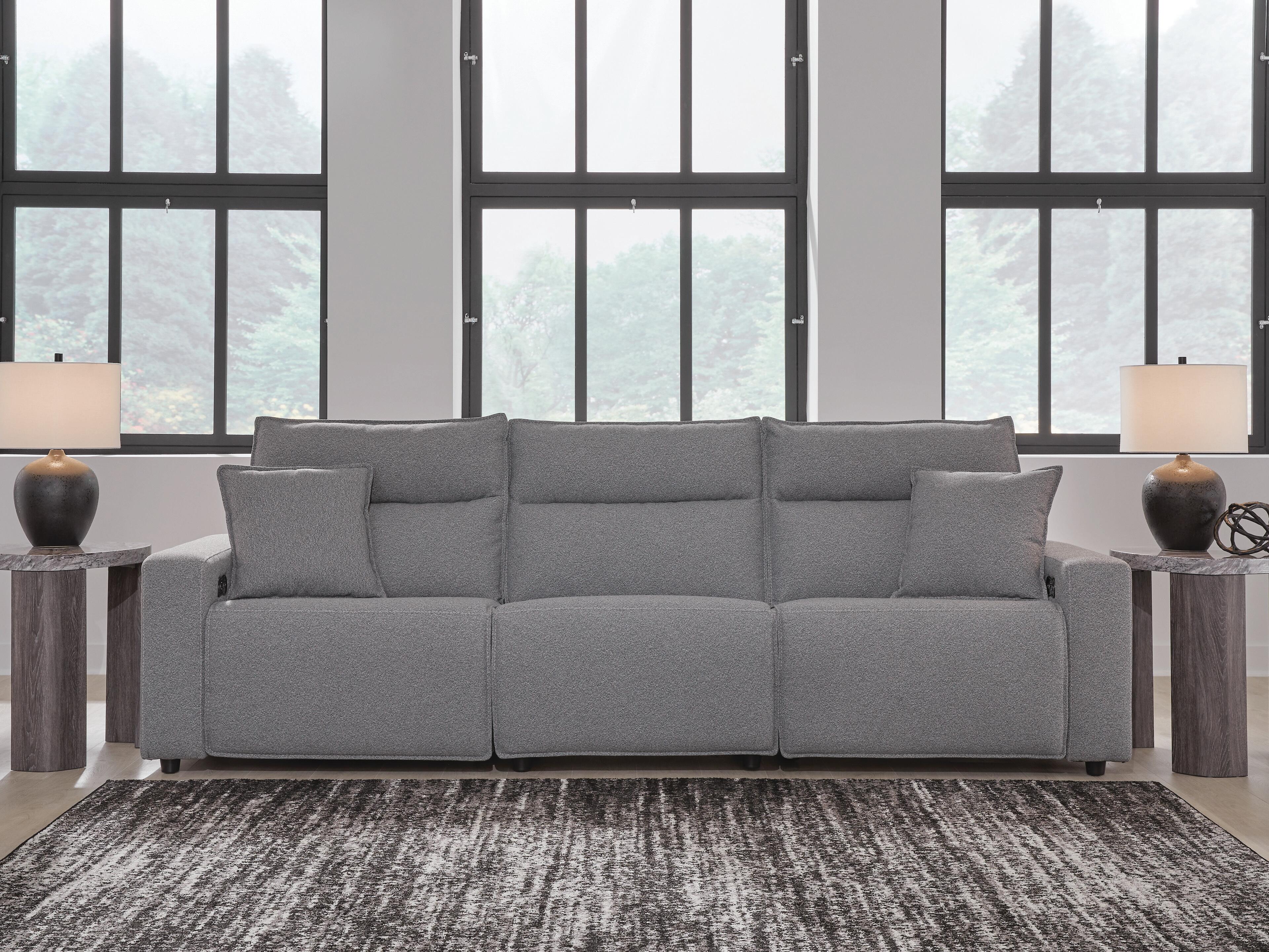 Modmax II 3-Piece Power Reclining Sectional in Salt and Pepper Next-Gen Nuvella