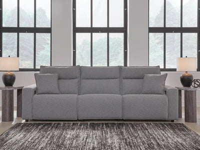 Modmax II 3-Piece Power Reclining Sectional in Salt and Pepper Next-Gen Nuvella
