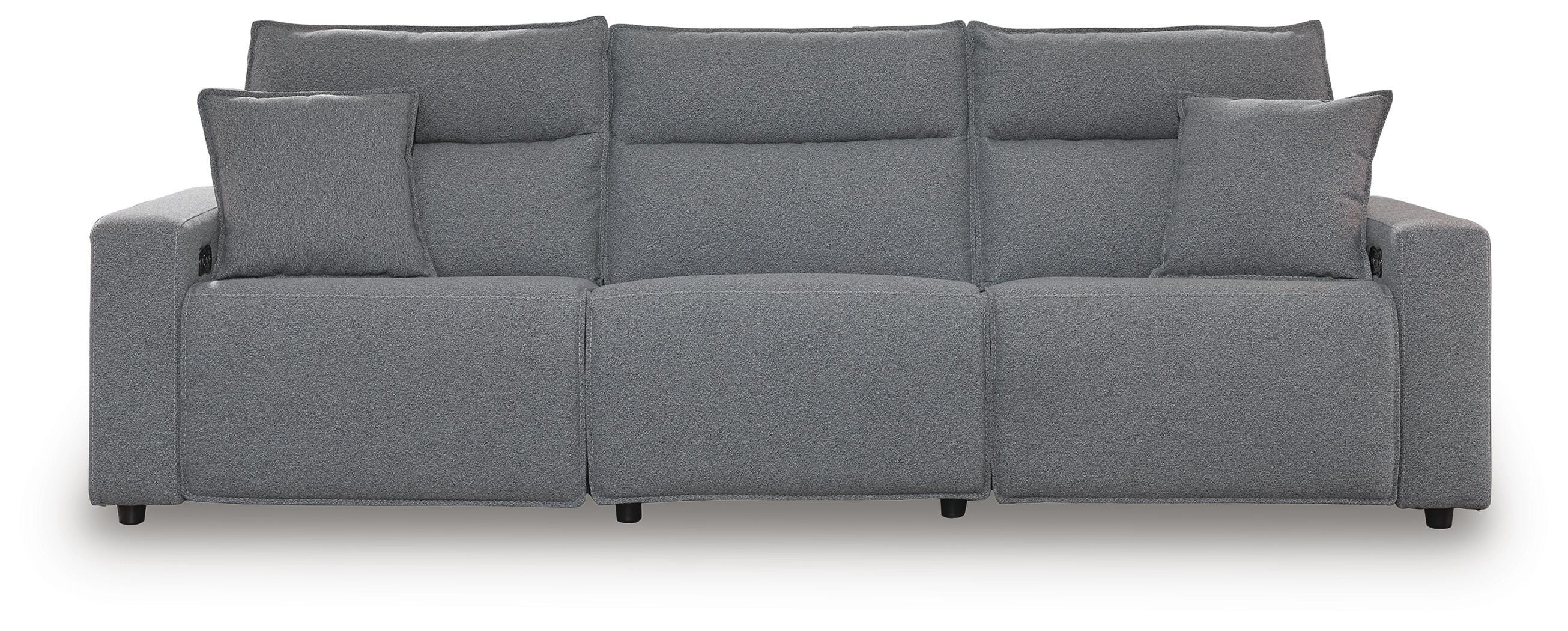 Modmax II 3-Piece Power Reclining Sectional in Salt and Pepper Next-Gen Nuvella