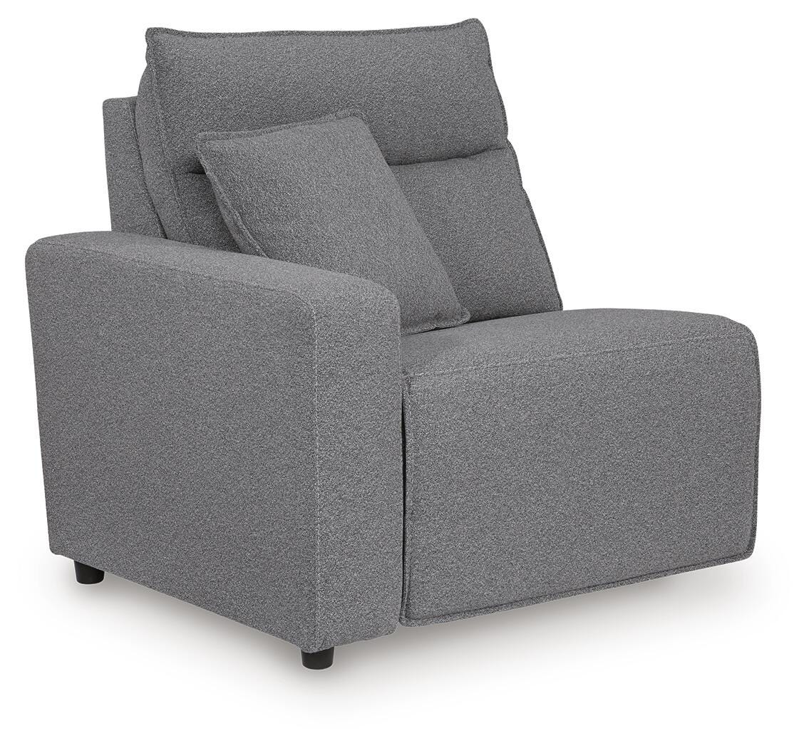 Modmax II 3-Piece Power Reclining Sectional with Audio Console in Salt and Pepper Next-Gen Nuvella