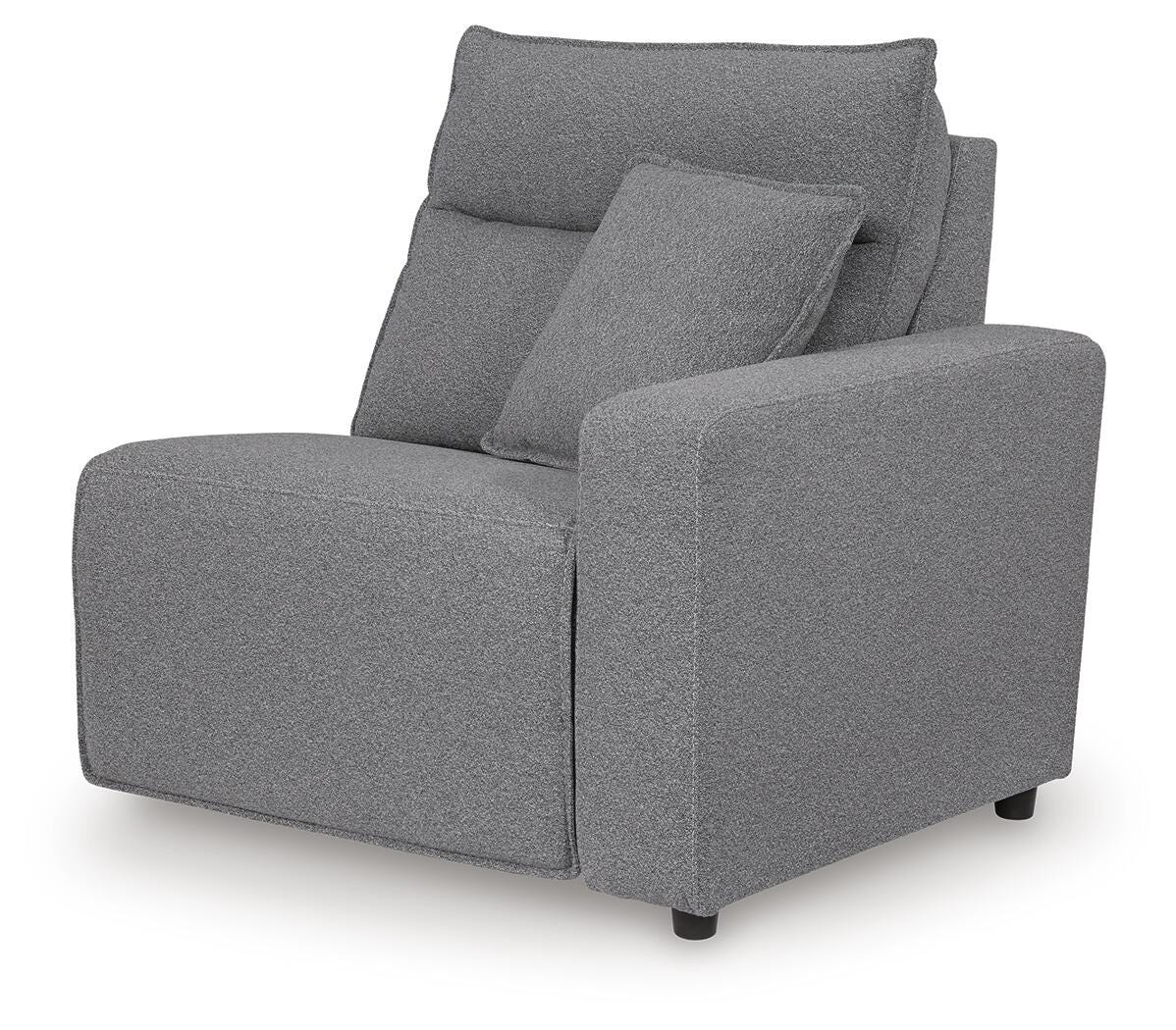 Modmax II 7-Piece LAF Chaise Power Reclining Sectional and Audio Console in Salt and Pepper