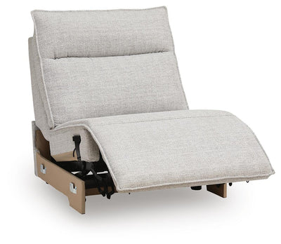 Modmax II 7-Piece RAF Chaise Power Reclining Sectional and Audio Console in Stone