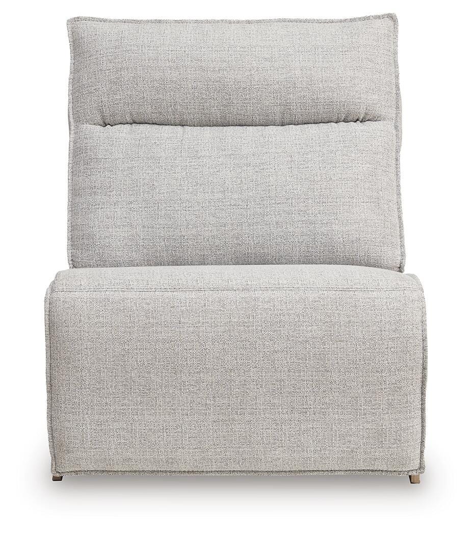 Modmax II 7-Piece RAF Chaise Power Reclining Sectional and Audio Console in Stone