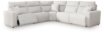 Modmax II 5-Piece Power Reclining Sectional in Stone