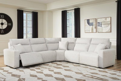 Modmax II 5-Piece Power Reclining Sectional in Stone