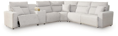 Modmax II 6-Piece Reclining Sectional with Console in Stone