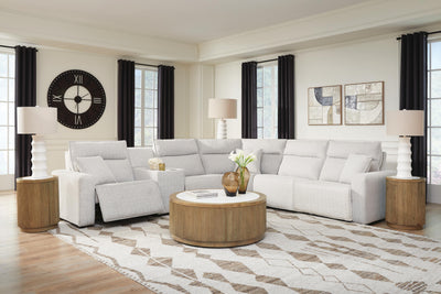 Modmax II 6-Piece Power Reclining Sectional with Console in Stone