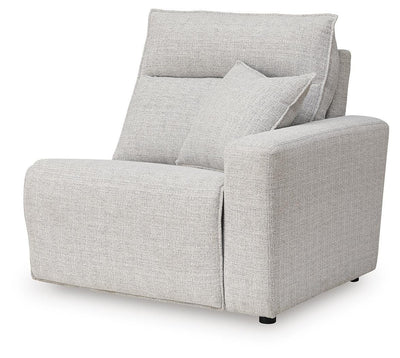 Modmax II 7-Piece LAF Chaise Power Reclining Sectional and Audio Console in Stone