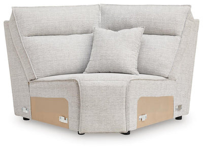 Modmax II 6-Piece LAF Chaise Reclining Sectional and Audio Console in Stone