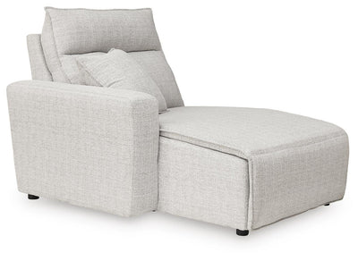 Modmax II 7-Piece LAF Chaise Power Reclining Sectional and Audio Console in Stone