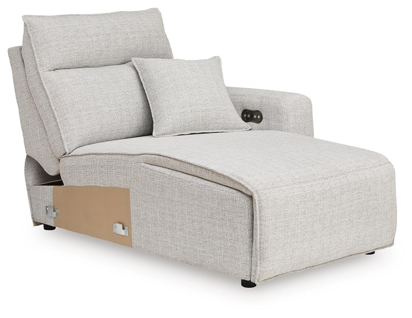 Modmax II 6-Piece RAF Chaise Power Reclining Sectional and Console in Stone