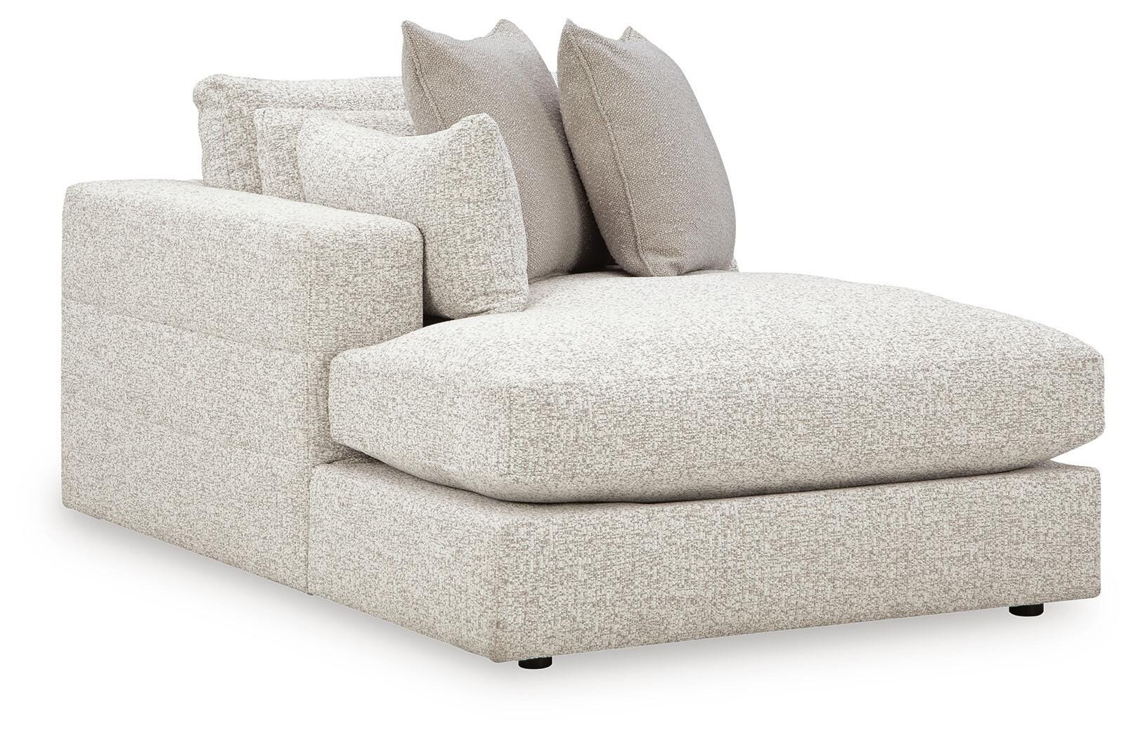 Ashbourne Estate 6-Piece LAF Chaise Sectional in Snowstone