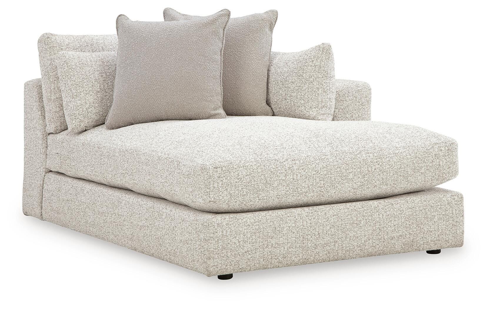 Ashbourne Estate 4-Piece Double Chaise Sectional in Snowstone