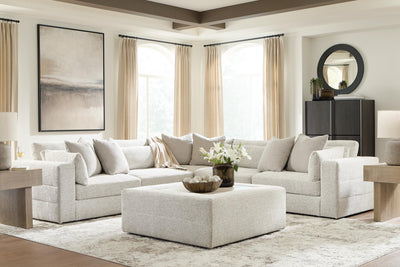 Ashbourne Estate 5-Piece Sectional in Snowstone