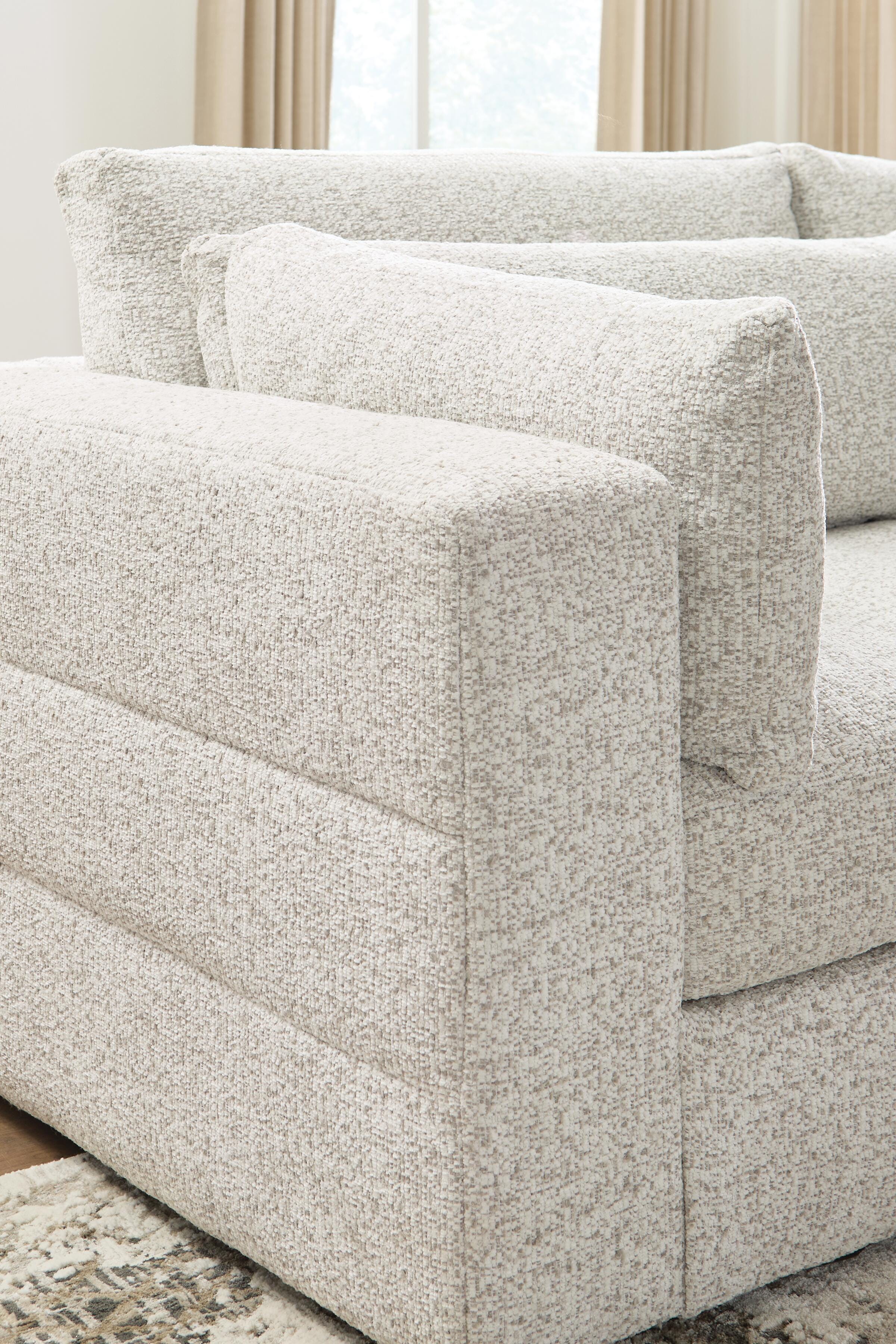 Ashbourne Estate 6-Piece RAF Chaise Sectional in Snowstone