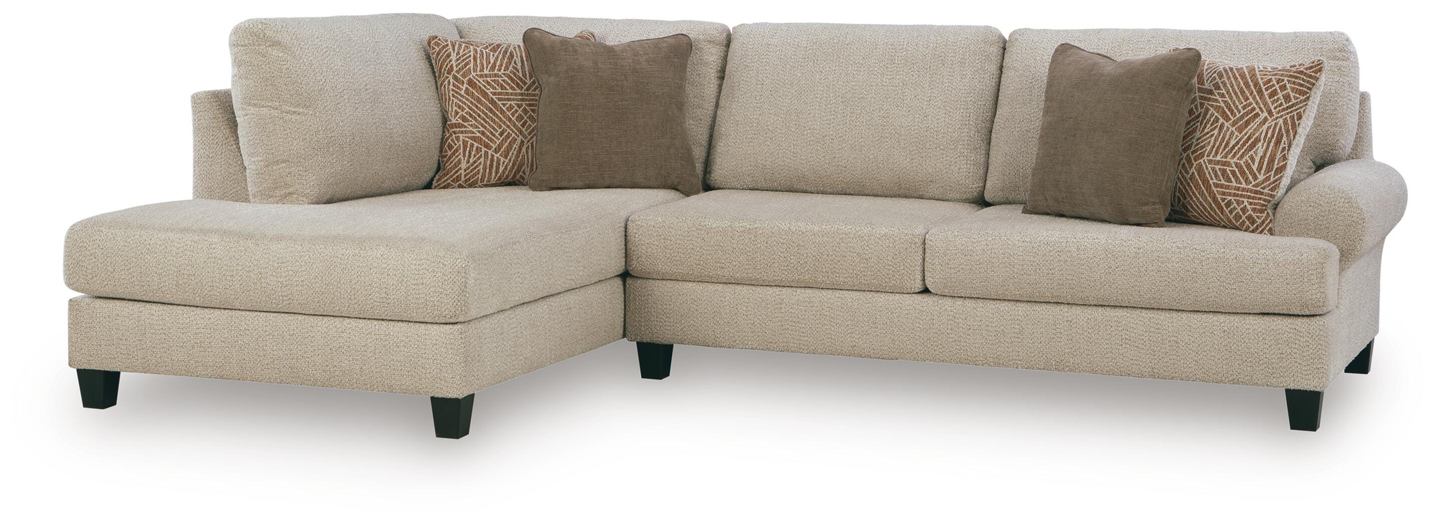 Steelwater Retreat 2-Piece LAF Chaise Sectional in Latte
