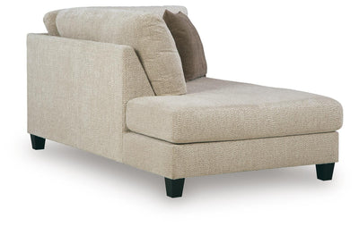 Steelwater Retreat 2-Piece LAF Chaise Sectional in Latte