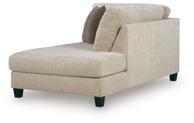Steelwater Retreat 2-Piece RAF Chaise Sectional in Latte