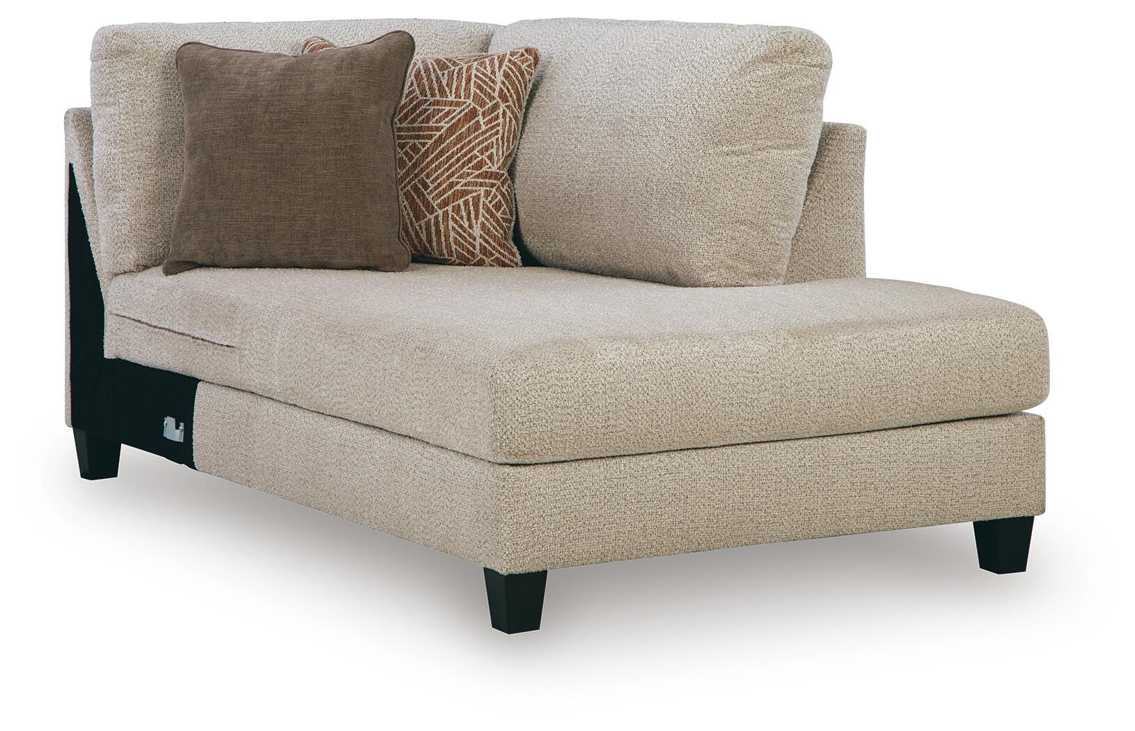 Steelwater Retreat 2-Piece RAF Chaise Sectional in Latte