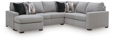 Lakepoint 2-Piece LAF Chaise Sectional in Nickel