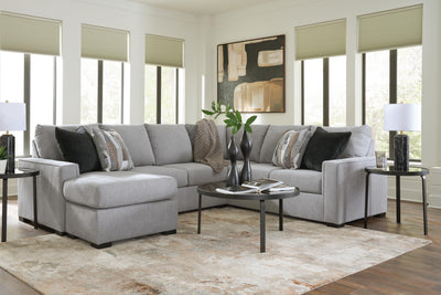 Lakepoint 2-Piece LAF Chaise Sectional in Nickel