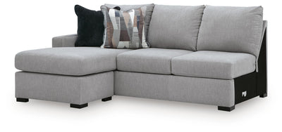 Lakepoint 2-Piece LAF Chaise Sectional in Nickel