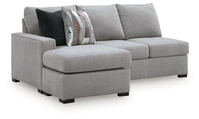 Lakepoint 2-Piece LAF Chaise Sectional in Nickel