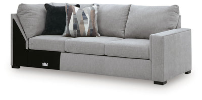 Lakepoint 2-Piece LAF Chaise Sectional in Nickel