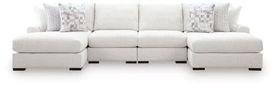 Misty-Lakes 4-Piece Double Chaise Sectional in Chalk