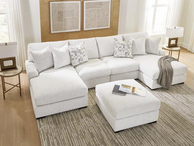 Misty-Lakes 4-Piece Double Chaise Sectional in Chalk