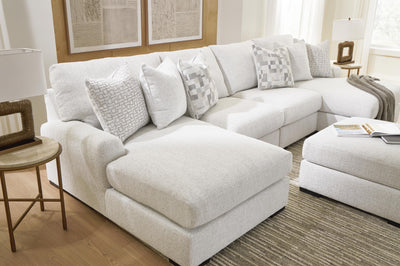 Misty-Lakes 4-Piece Double Chaise Sectional in Chalk