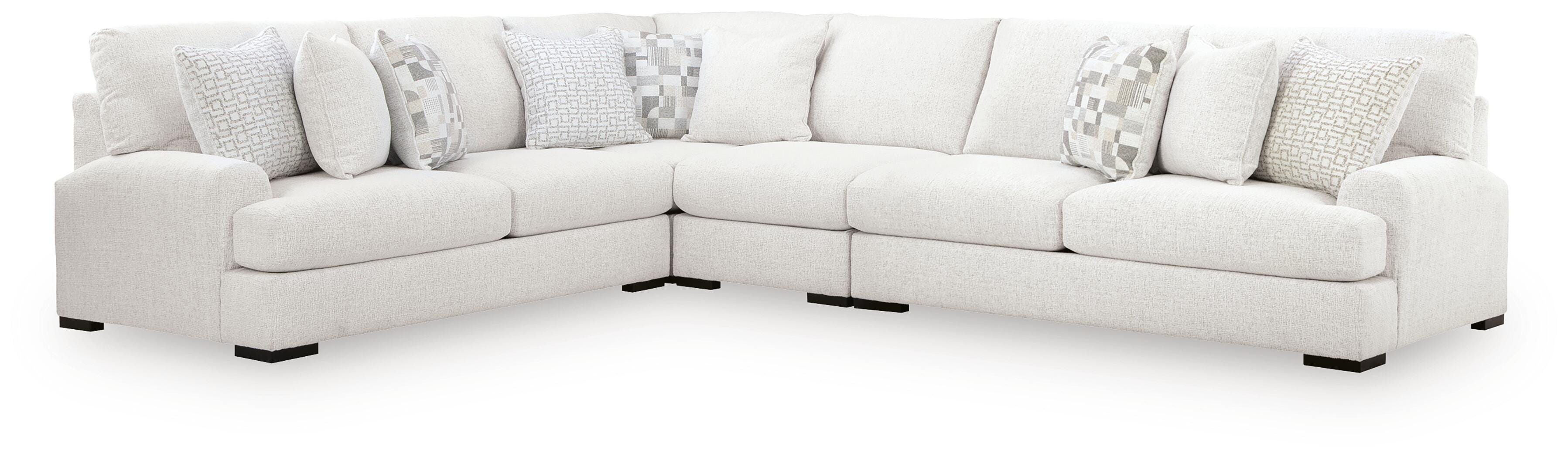 Misty-Lakes 4-Piece Sectional in Chalk