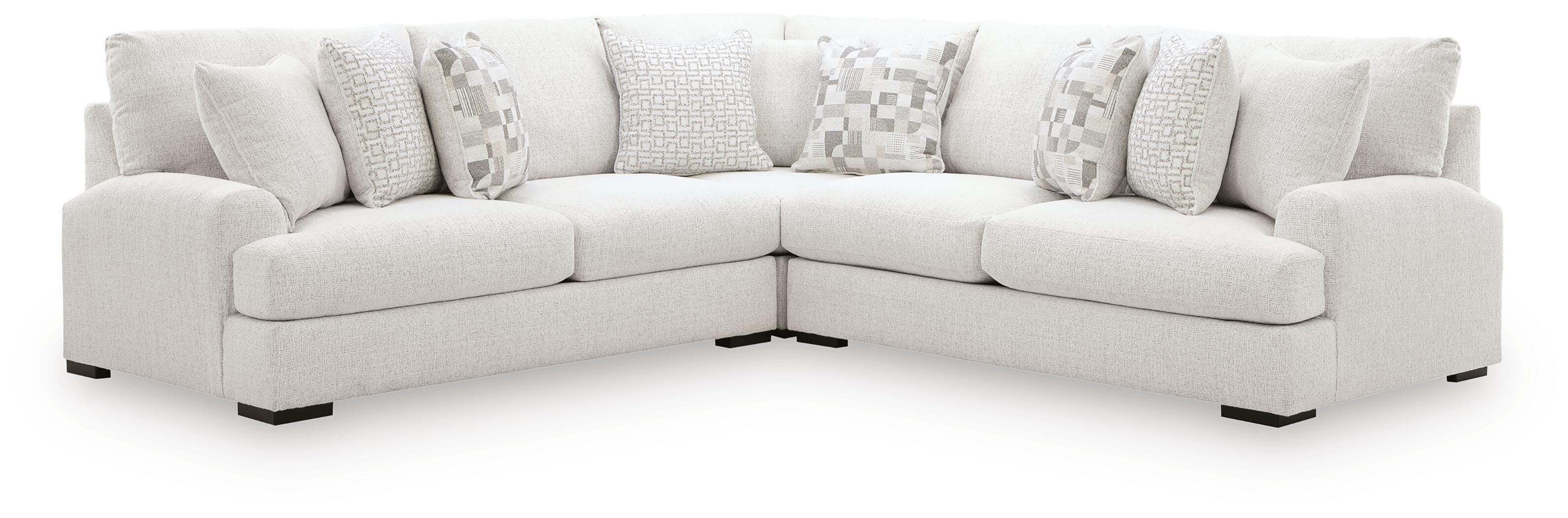 Misty-Lakes 3-Piece Sectional in Chalk