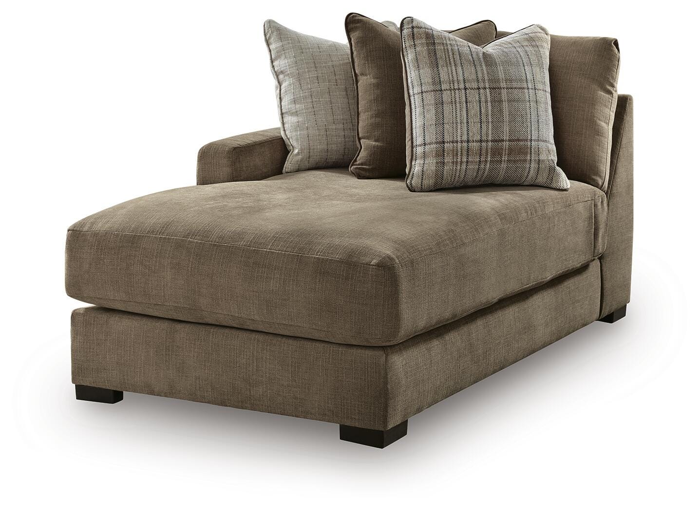 Camellia-Court 6-Piece LAF Chaise Sectional in Coffee