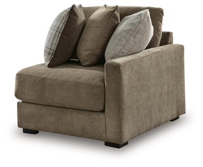 Camellia-Court 6-Piece LAF Chaise Sectional in Coffee