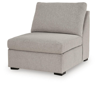 ModMax Luxe 5-Piece Double Chaise Sectional with Audio Consoles in Flint