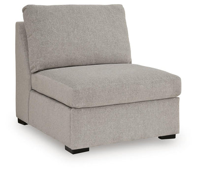 ModMax Luxe 5-Piece Sectional with Storage Chaise and Pop Up Sleeper in Flint