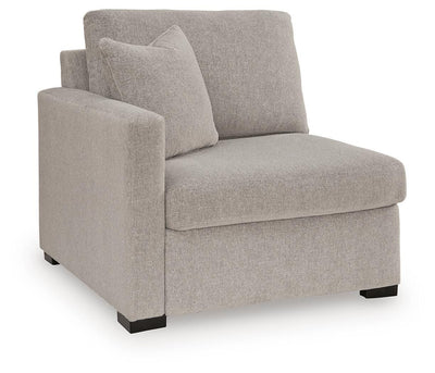 ModMax Luxe 8-Piece Sectional w/ Storage Chaise and Audio Consoles in Flint
