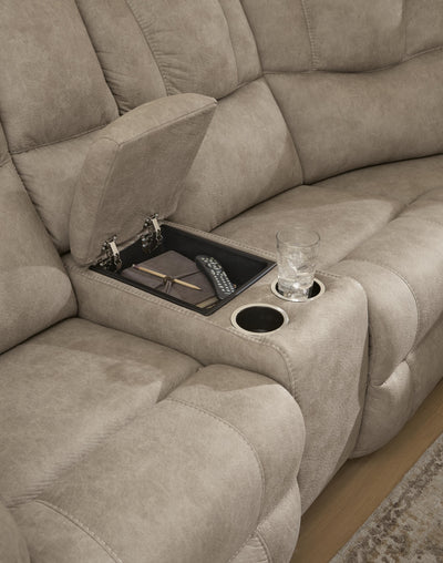 Pearce-Pike 3-Piece Reclining Sectional with Double Console in Birch