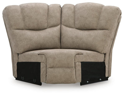 Pearce-Pike 3-Piece Reclining Sectional w/ Console in Birch