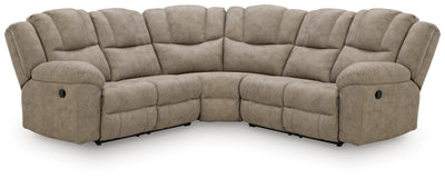 Pearce-Pike 3-Piece Reclining Sectional in Birch