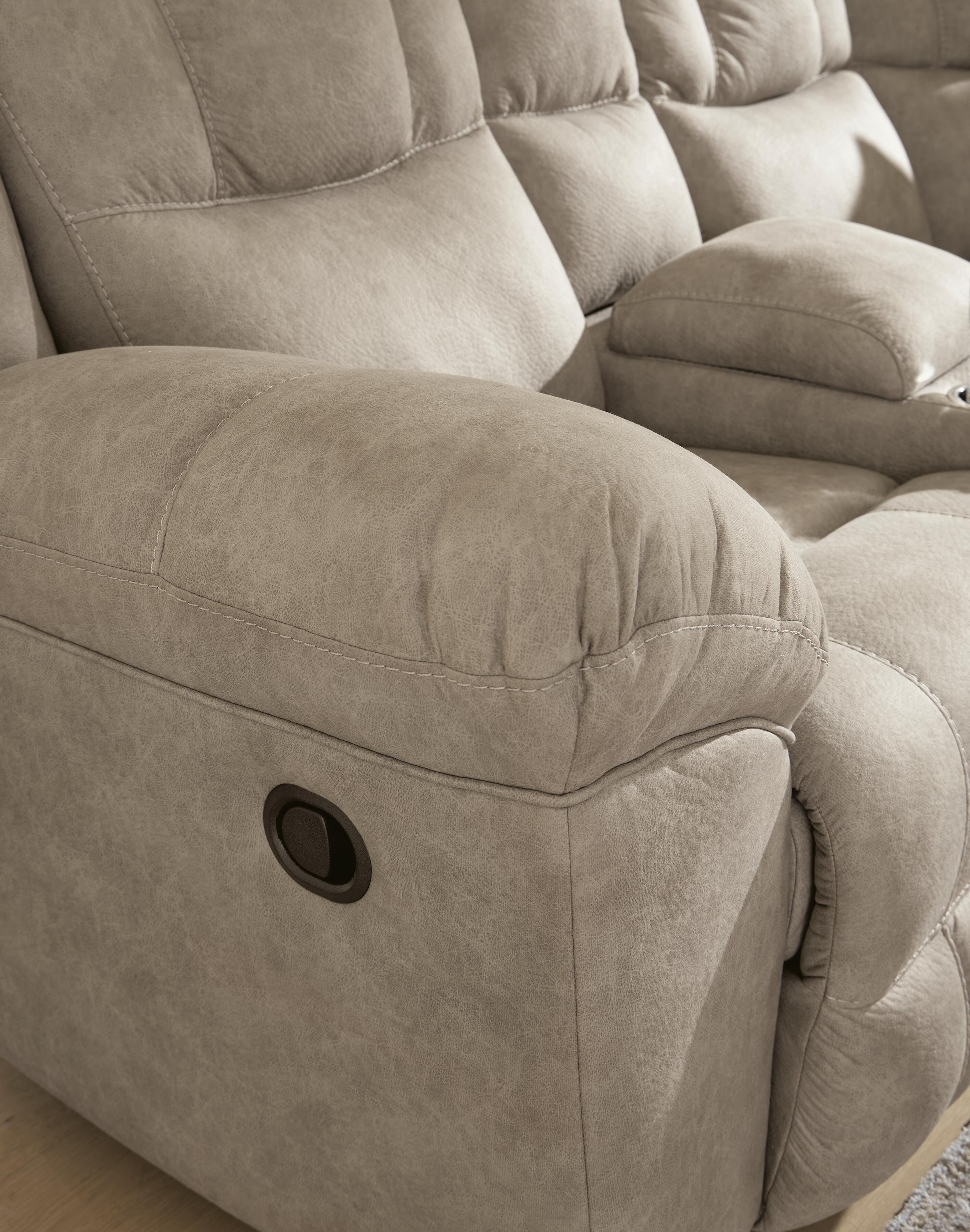 Pearce-Pike 3-Piece Reclining Sectional w/ Console in Birch