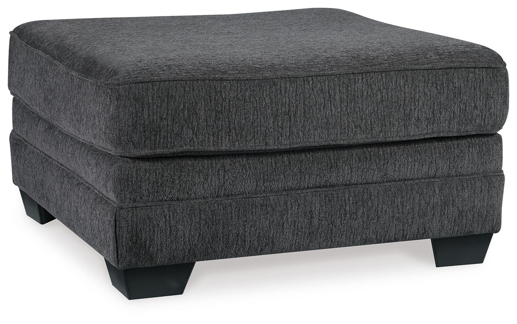 Tracling 3-Piece Sectional with Ottoman in Slate