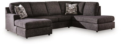 Lentiz 2-Piece Sectional w/ Chaise in Onyx