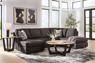 Lentiz 2-Piece Sectional w/ Chaise in Onyx