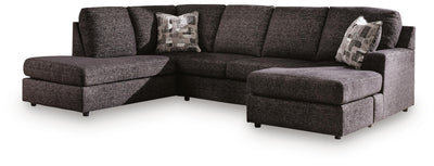 Lentiz 2-Piece Sectional with Chaise  in Onyx