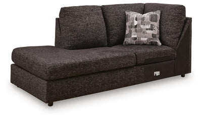 Lentiz 2-Piece Sectional with Chaise  in Onyx
