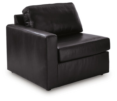 Modmax II 5-Piece Sectional in Black Leather
