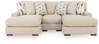 Laurelgrove 3-Piece Double Chaise Sectional in Pebble