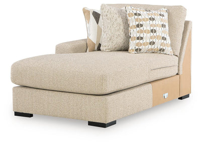 Laurelgrove 5-Piece LAF Chaise Sectional in Pebble
